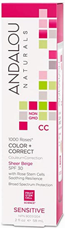 Andalou Naturals - 1000 ROSES COLOUR + CORRECT - Sheer Beige SPF 30