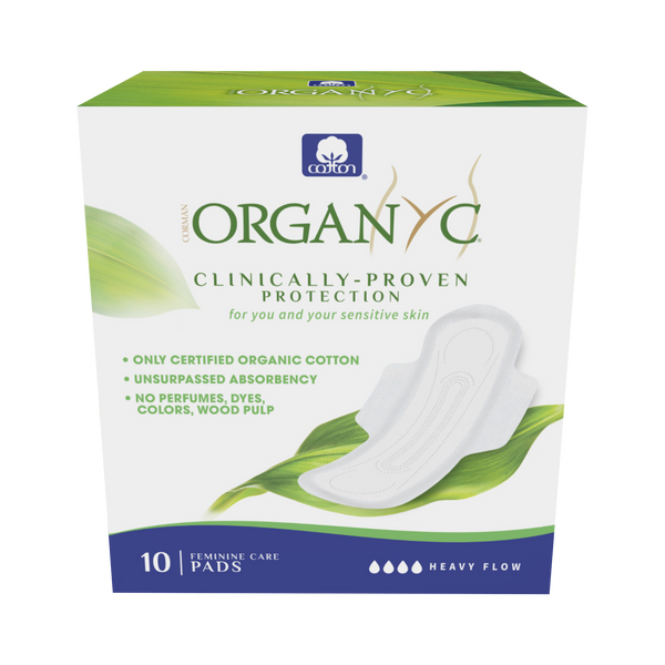 Organyc - ORGANIC COTTON HEAVY FLOW PADS WITH WINGS