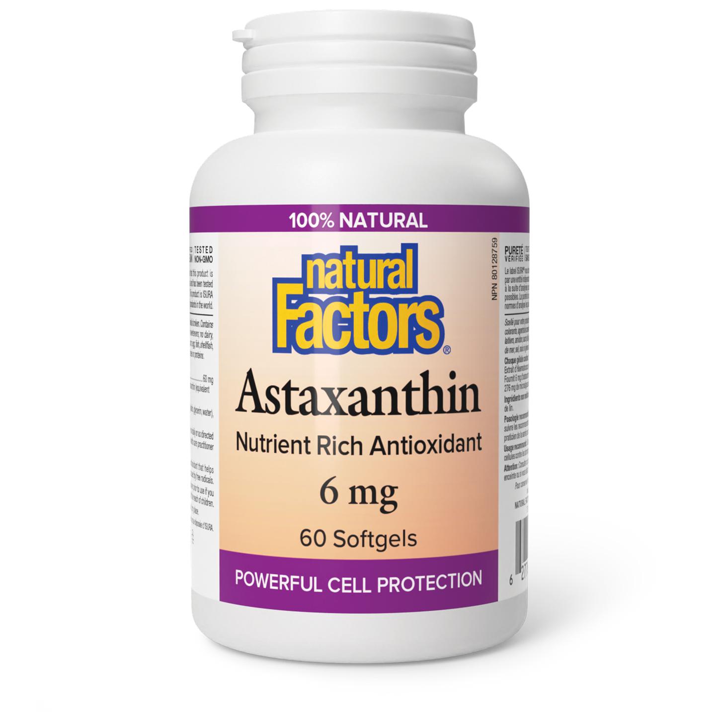 Natural Factors - Astaxanthin 6mg 60sgel