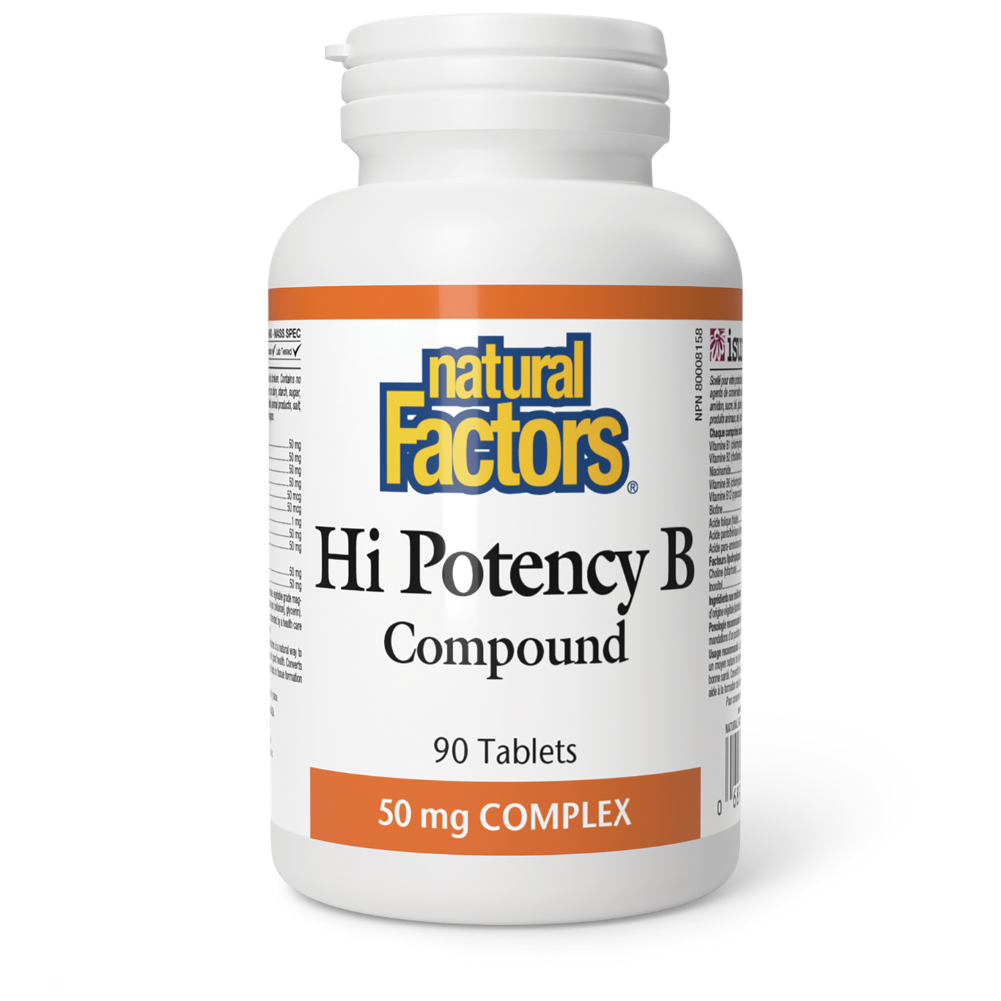 Natural Factors - Hi Potency B Compound - 50 mg