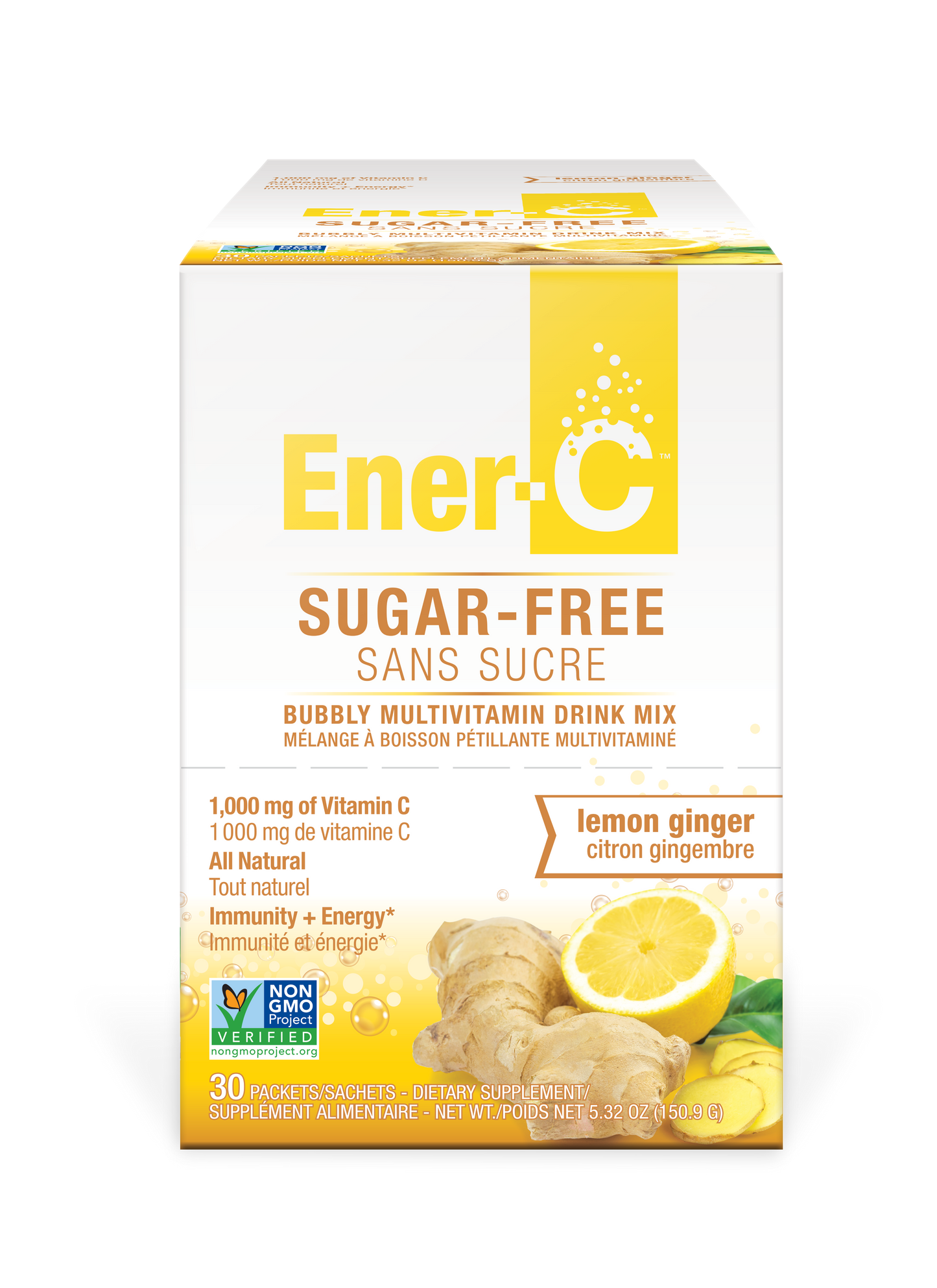 Ener-Life - ENER-C SUGAR-FREE - Lemon Ginger