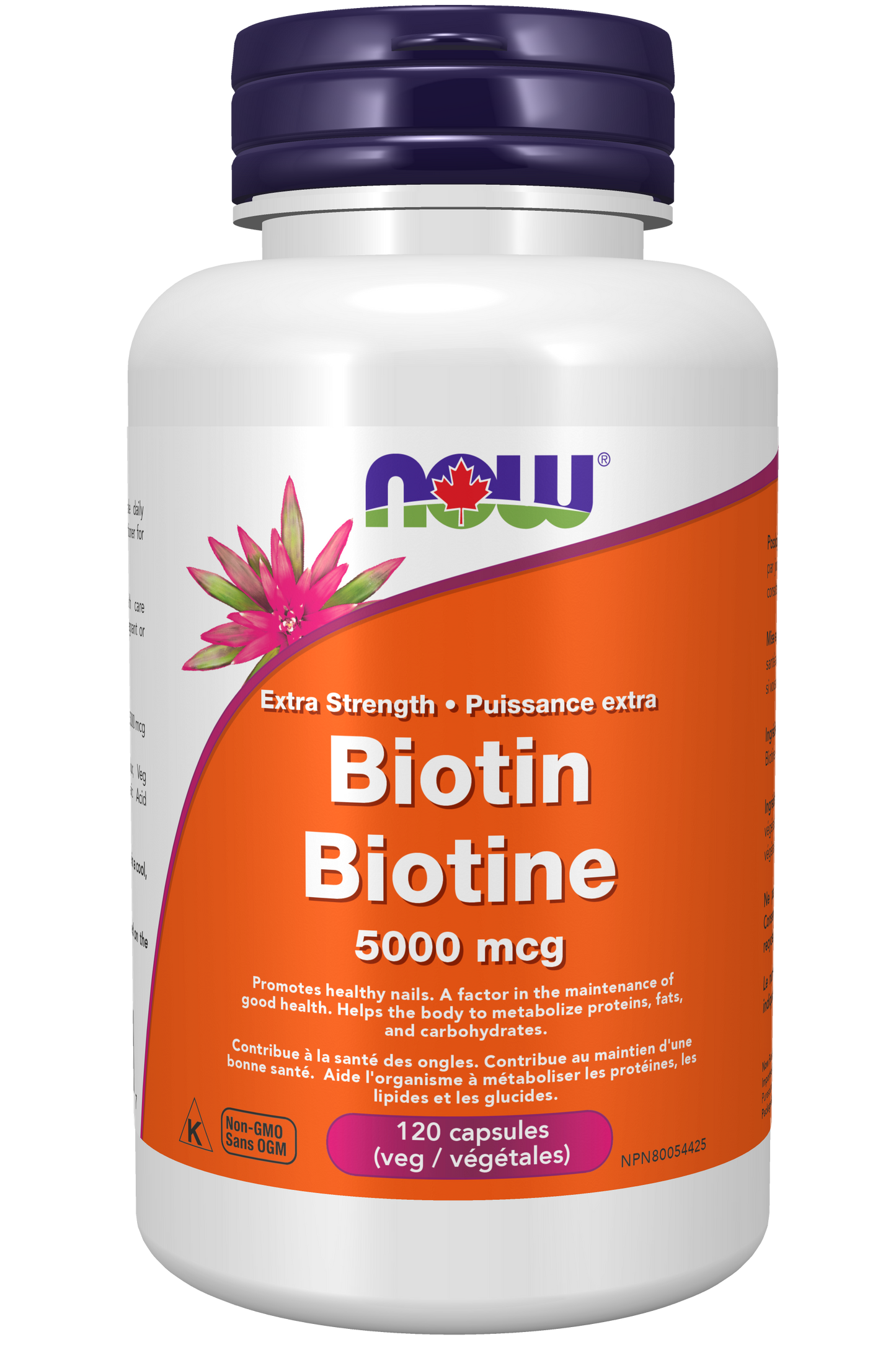 NOW - EXTRA STRENGTH BIOTIN - 5000 mcg