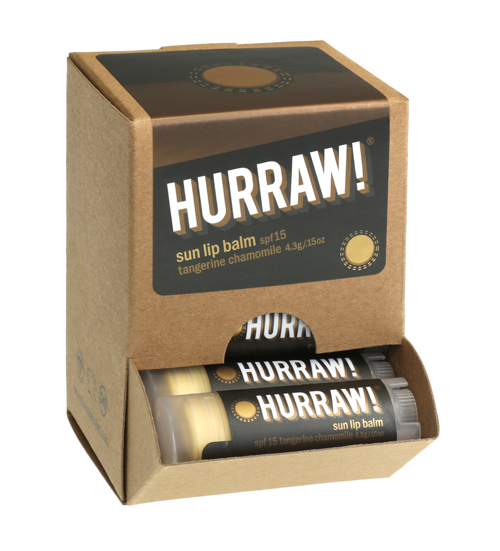 Hurraw! - SUN LIP BALM - SPF 15 - TANGERINE CHAMOMILE