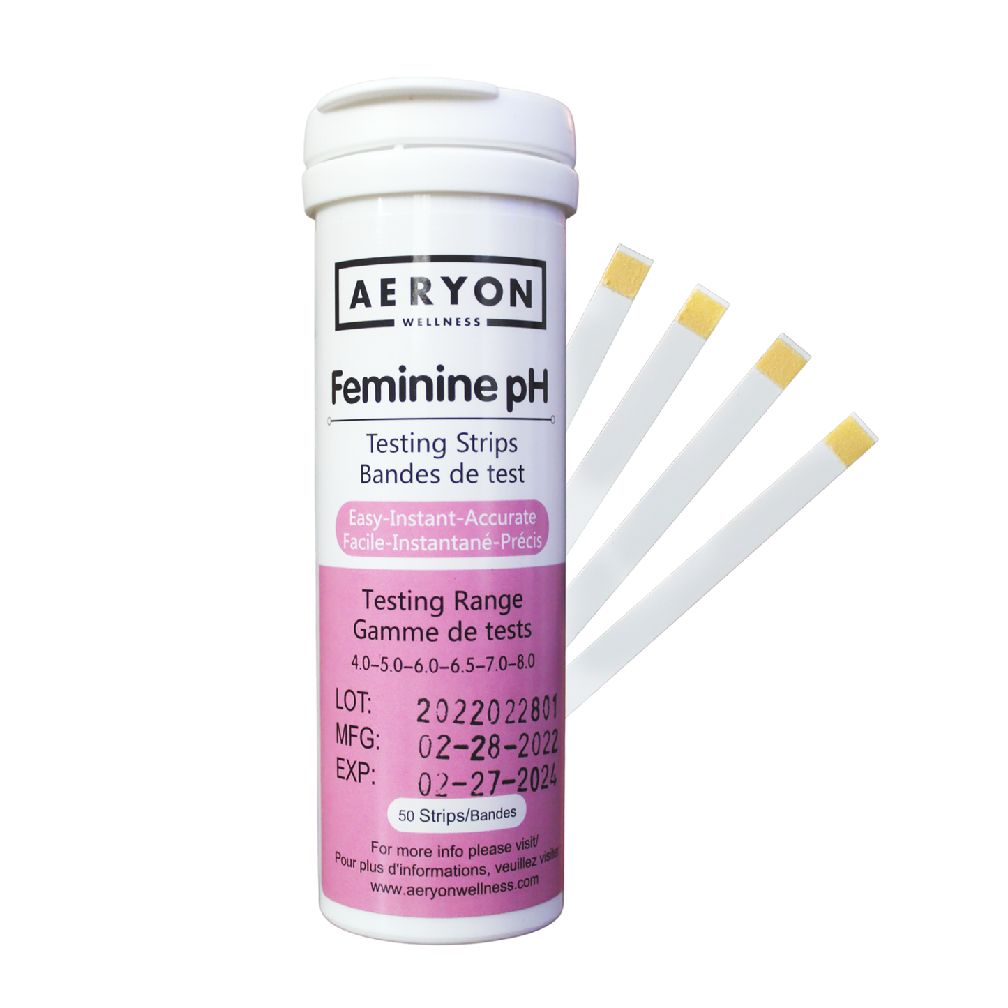 Aeryon Wellness - FEMININE PH TESTING STRIP