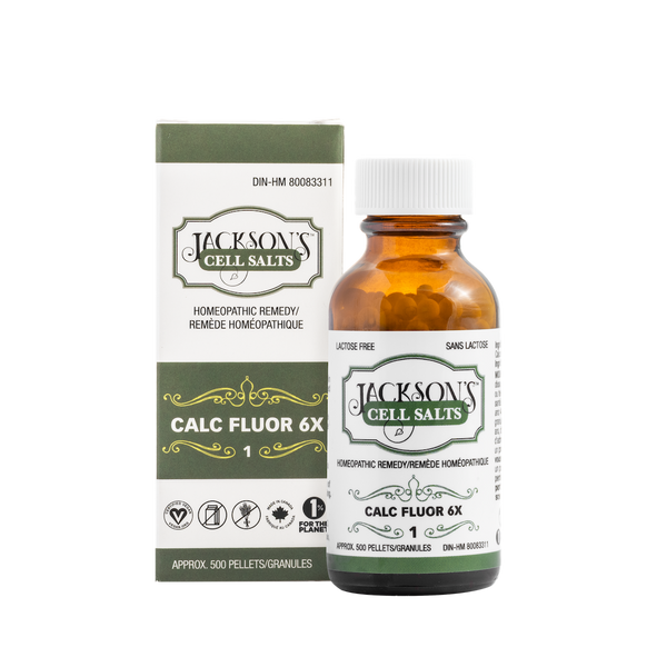 Jackson's Mineral Salts - #1 CALCIUM FLUORIDE 6X