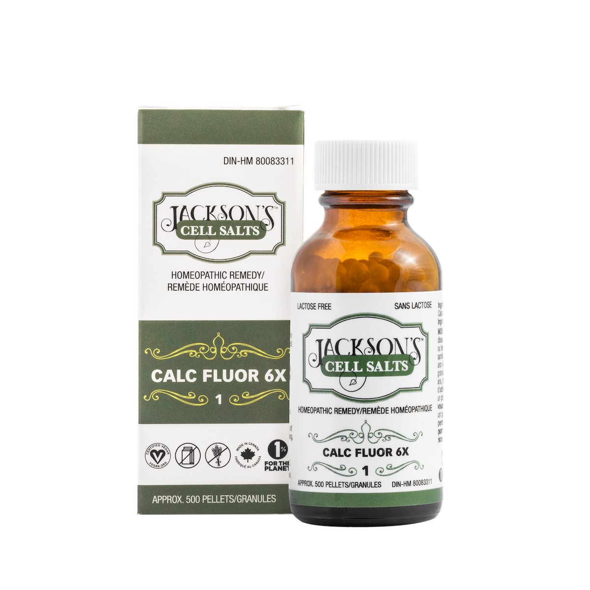 Jackson's Mineral Salts - #1 CALCIUM FLUORIDE 6X