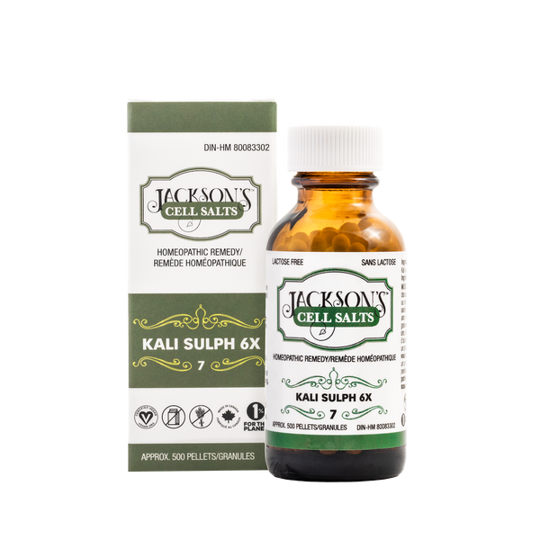 Jackson's Mineral Salts - #7 KALI SULPH 6X