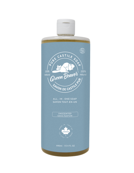 Green Beaver - Green Beaver All In One Pure Castille Soap Unscented 990ml