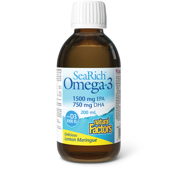 Thumbnail of Natural Factors - SEARICH OMEGA-3 with Vitamin D3 High Potency - Lemon Meringue