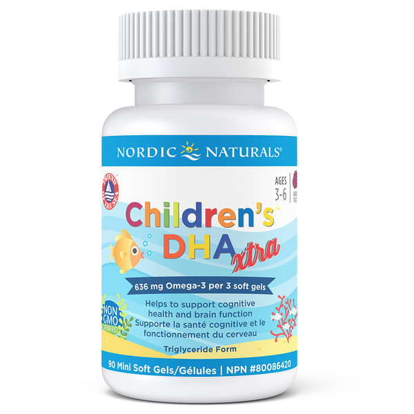 Nordic Naturals - Nordic Childrens DHA Raspberry Xtra Strength 90sgels