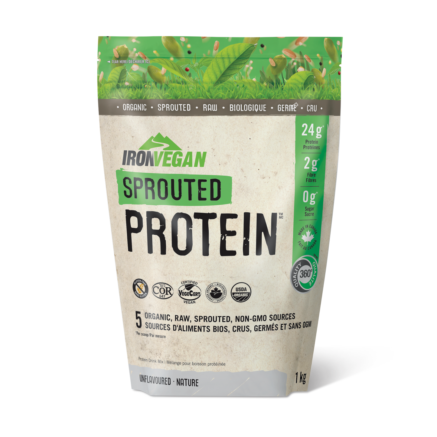 Iron Vegan - SPROUTED PROTEIN - Unflavoured