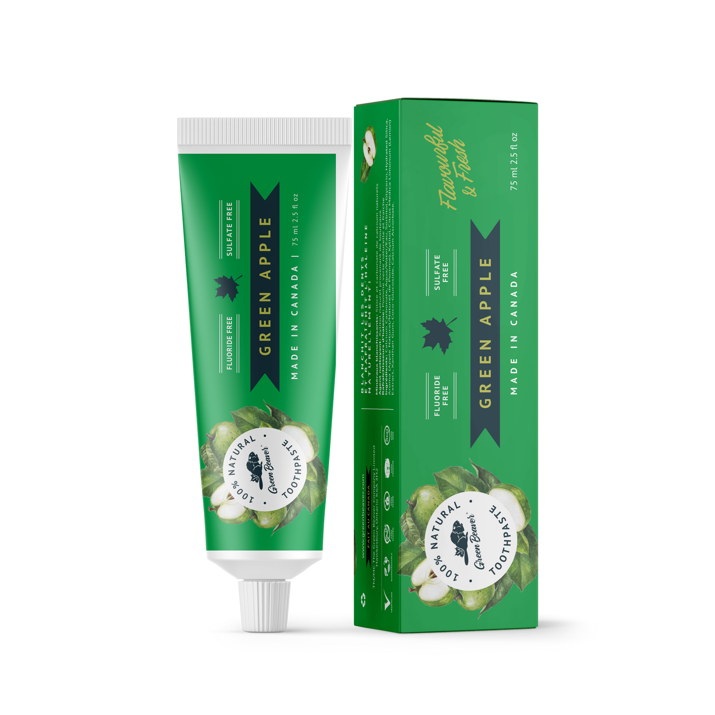 Green Beaver - NATURAL TOOTHPASTE - Green Apple