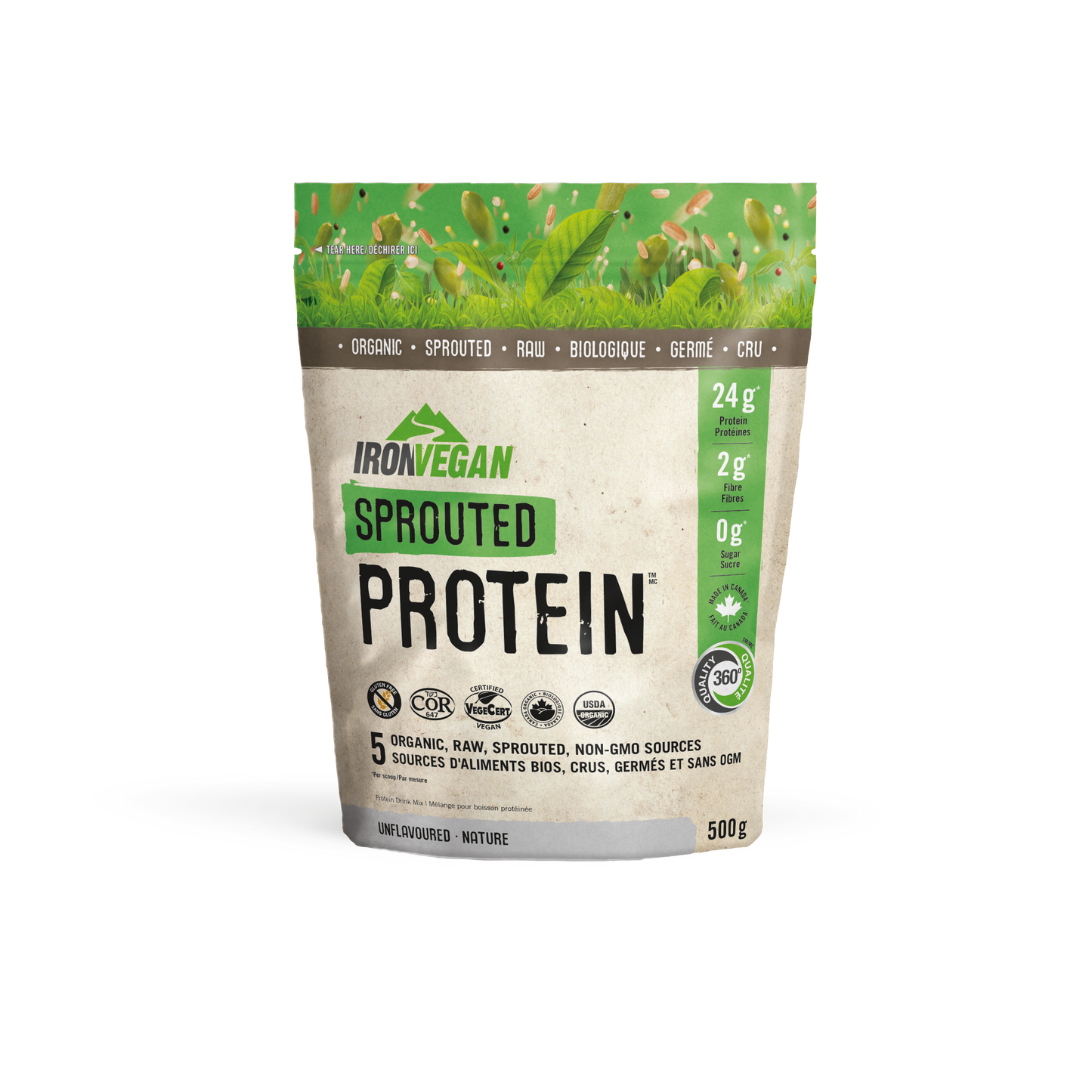 Iron Vegan - SPROUTED PROTEIN - Unflavoured