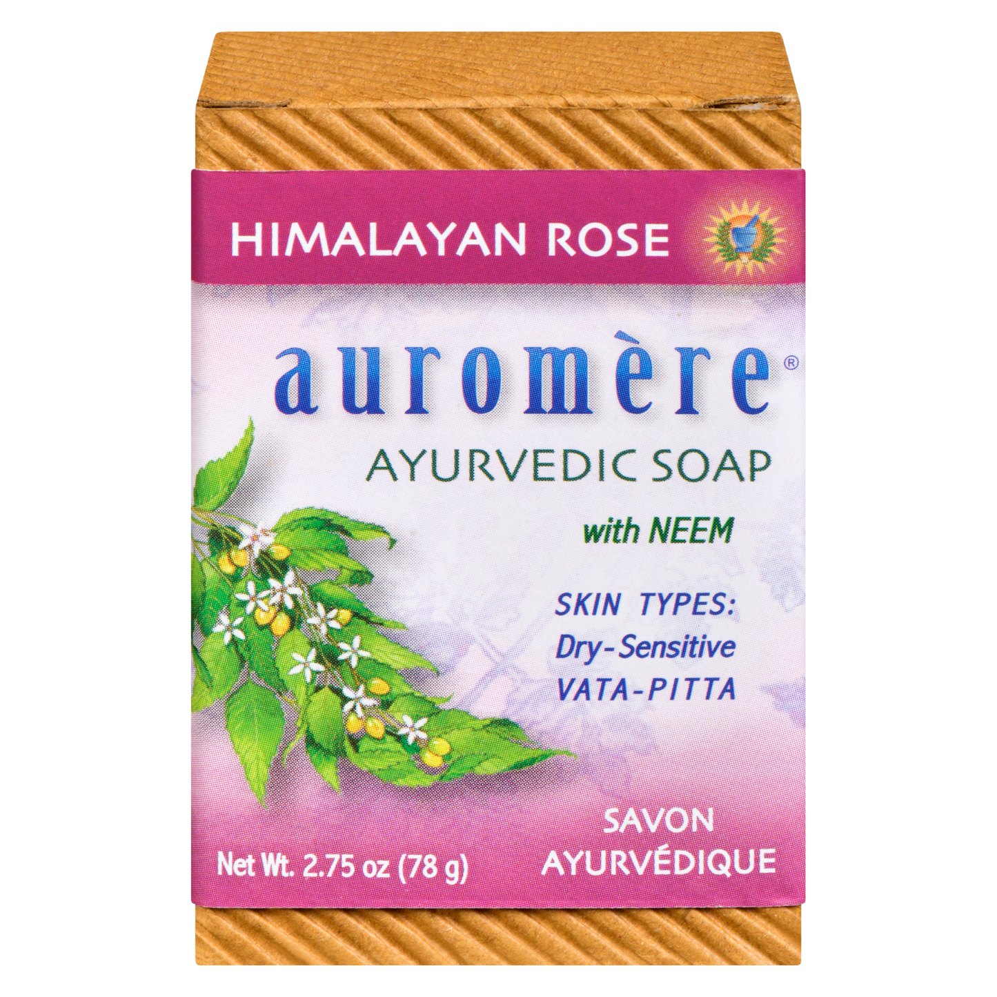 Auromere - AYURVEDIC SOAP - Himalayan Rose