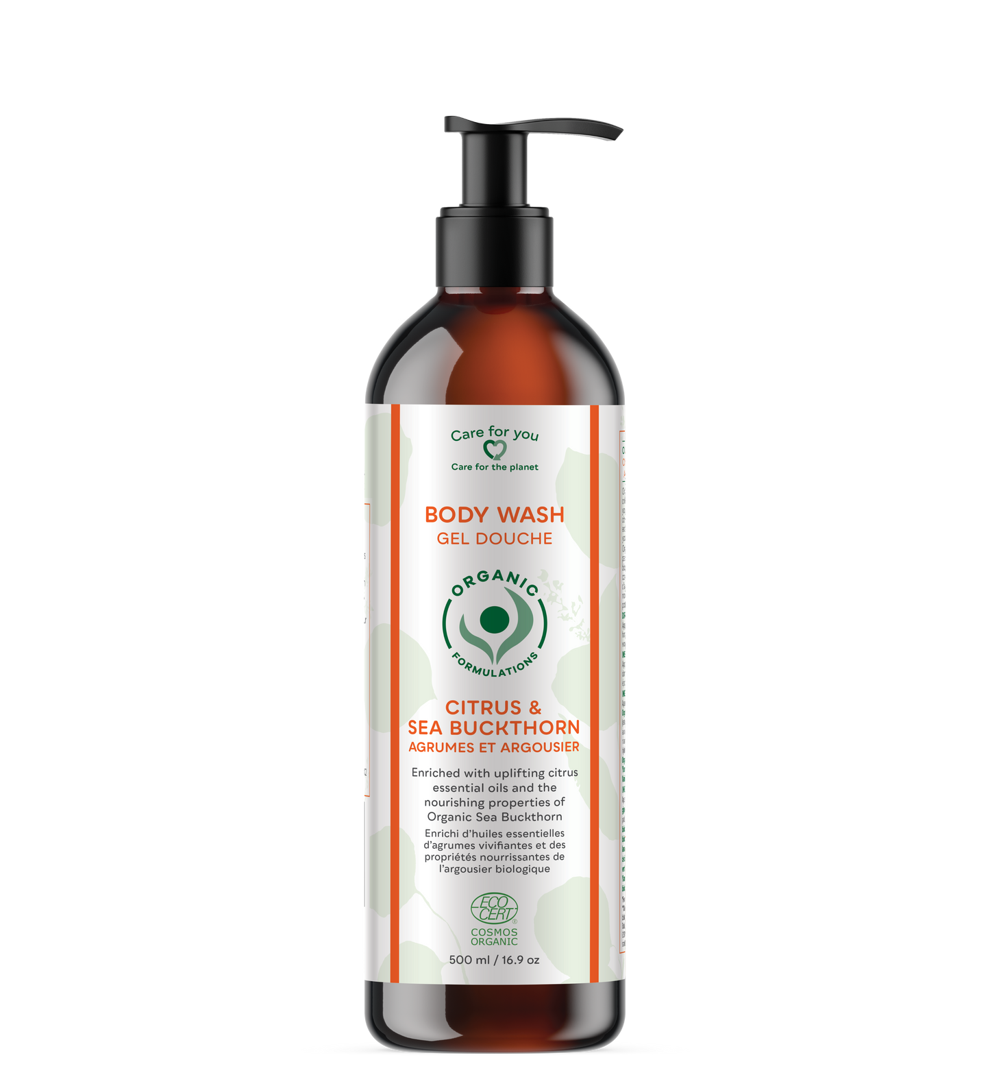 Organic Formulations - Organic Formulations Body Wash Citrus & Sea Buckthorn 500ml