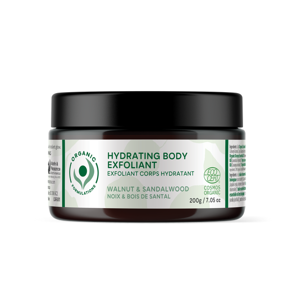 Organic Formulations - Organic Formulations Hydrating Body Exfoliant Walnut & Sandalwood 200g