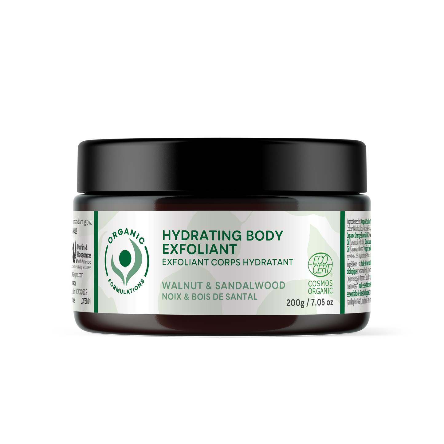 Organic Formulations - Organic Formulations Hydrating Body Exfoliant Walnut & Sandalwood 200g