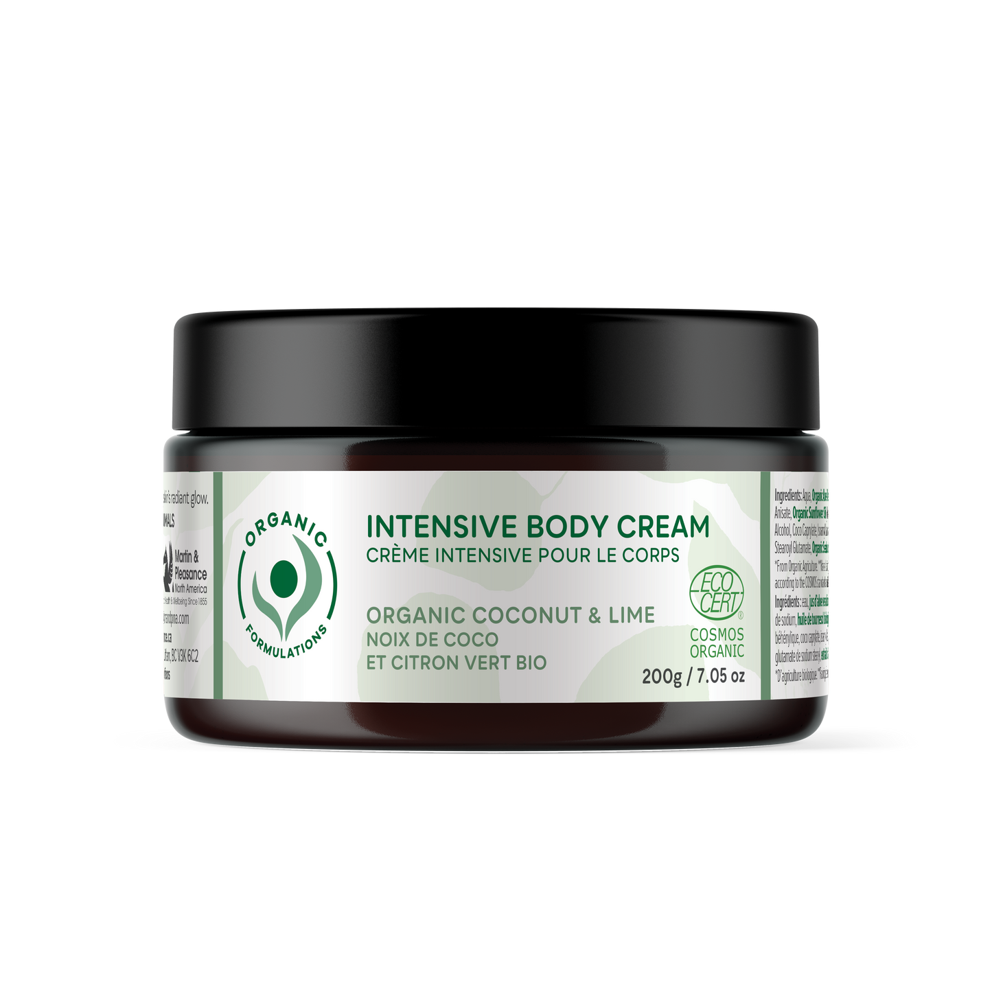 Organic Formulations - Organic Formulations Intensive Body Cream Coconut & Lime 200g