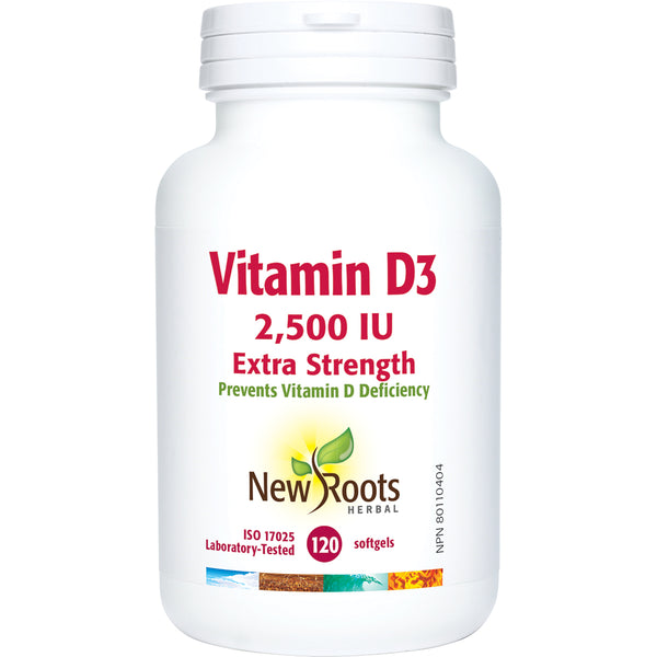 New Roots Herbal - VITAMIN D3 - 2500 IU