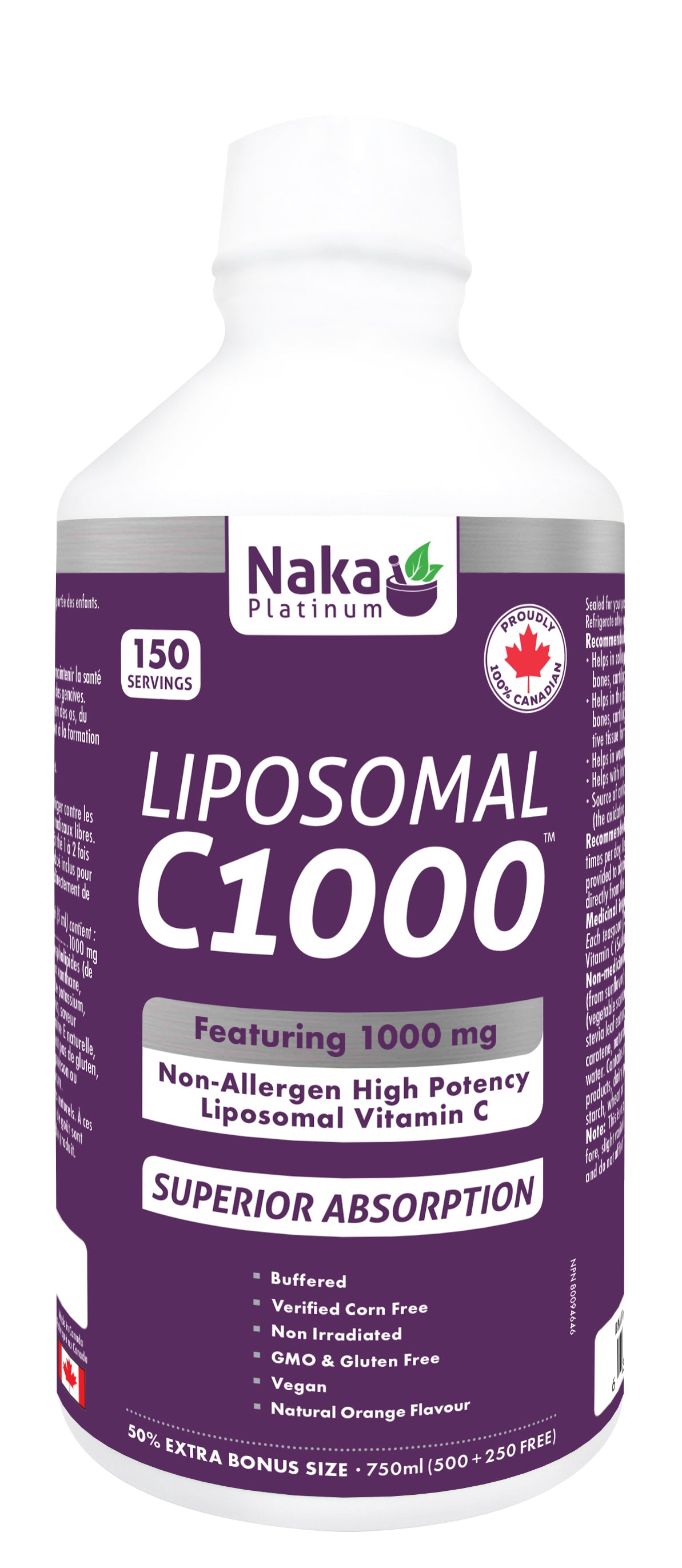 Naka - LIPOSOMAL C1000 - Bonus Size