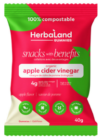 Herbaland - Herbaland Snacks w/Benefits Apple Cider Vinegar 40g (12)