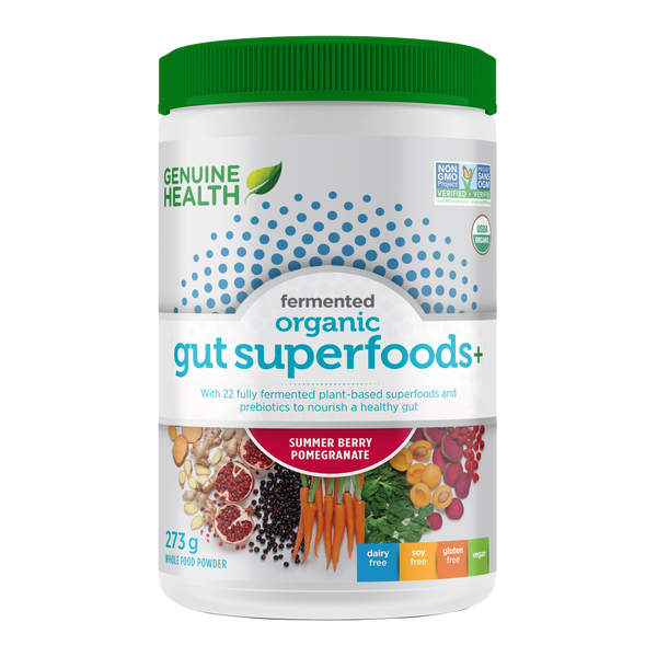 Genuine Health - FERMENTED ORGANIC GUT SUPERFOODS+ - Summer Berry Pomegranate