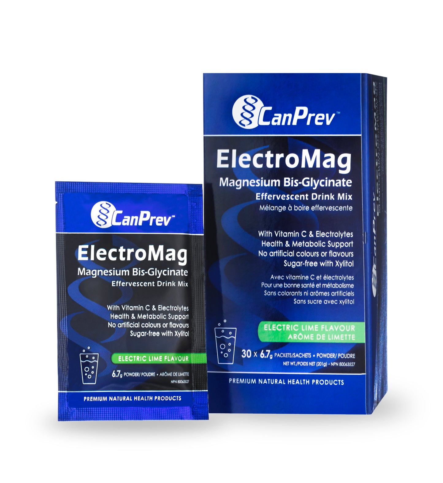 CanPrev - ELECTROMAG MAGNESIUM BISGLYCINATE EFFERVESCENT DRINK MIX