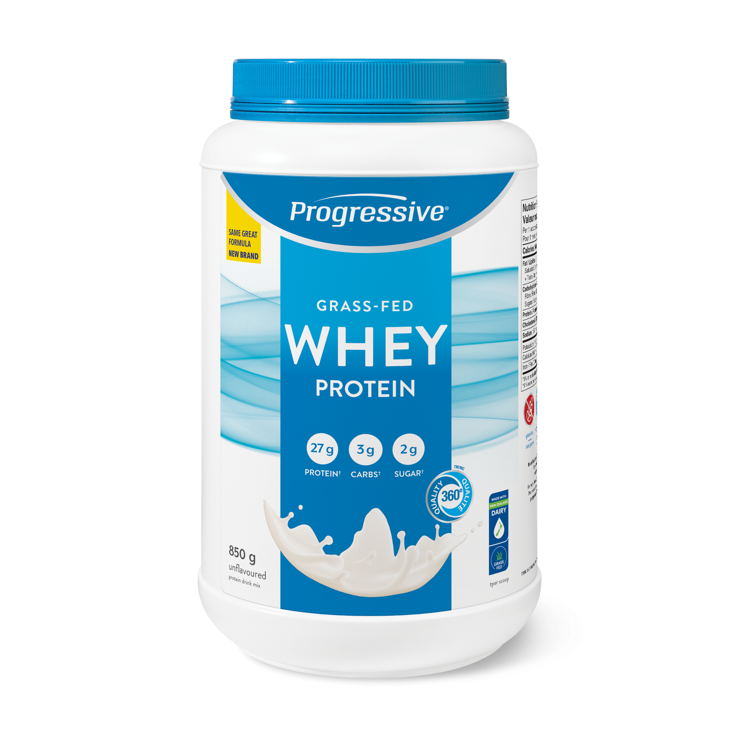 Progressive - Progressive Grass Fed Whey Protein Unflavoured 850g BP