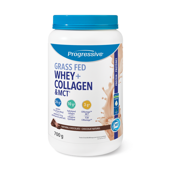 Progressive - GRASS FED WHEY + COLLAGEN & MCT - Natural Chocolate