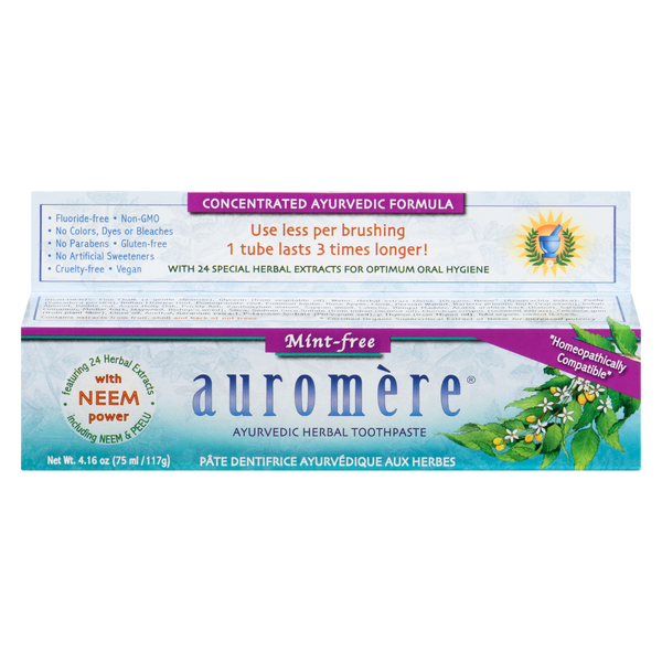 Auromere - AYURVEDIC TOOTHPASTE - MINT FREE