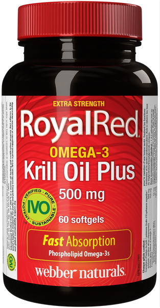 Webber Naturals - ROYALRED OMEGA-3 KRILL OIL PLUS - 500 mg