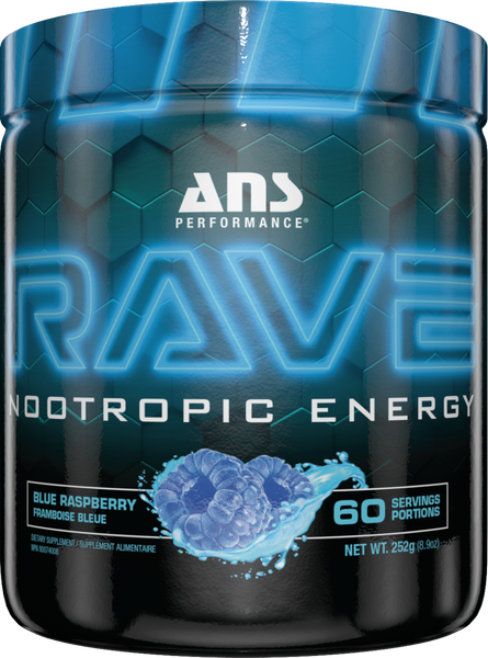 ANS Performance - RAVE NOOTROPIC ENERGY - Blue Raspberry