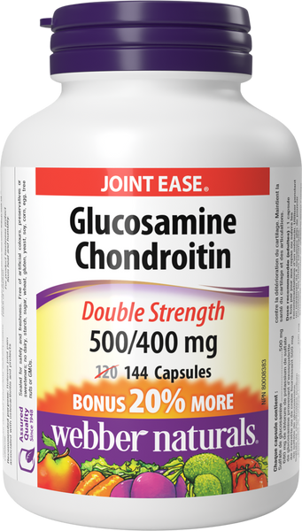 Webber Naturals - GLUCOSAMINE CHONDROITIN DOUBLE STRENGTH