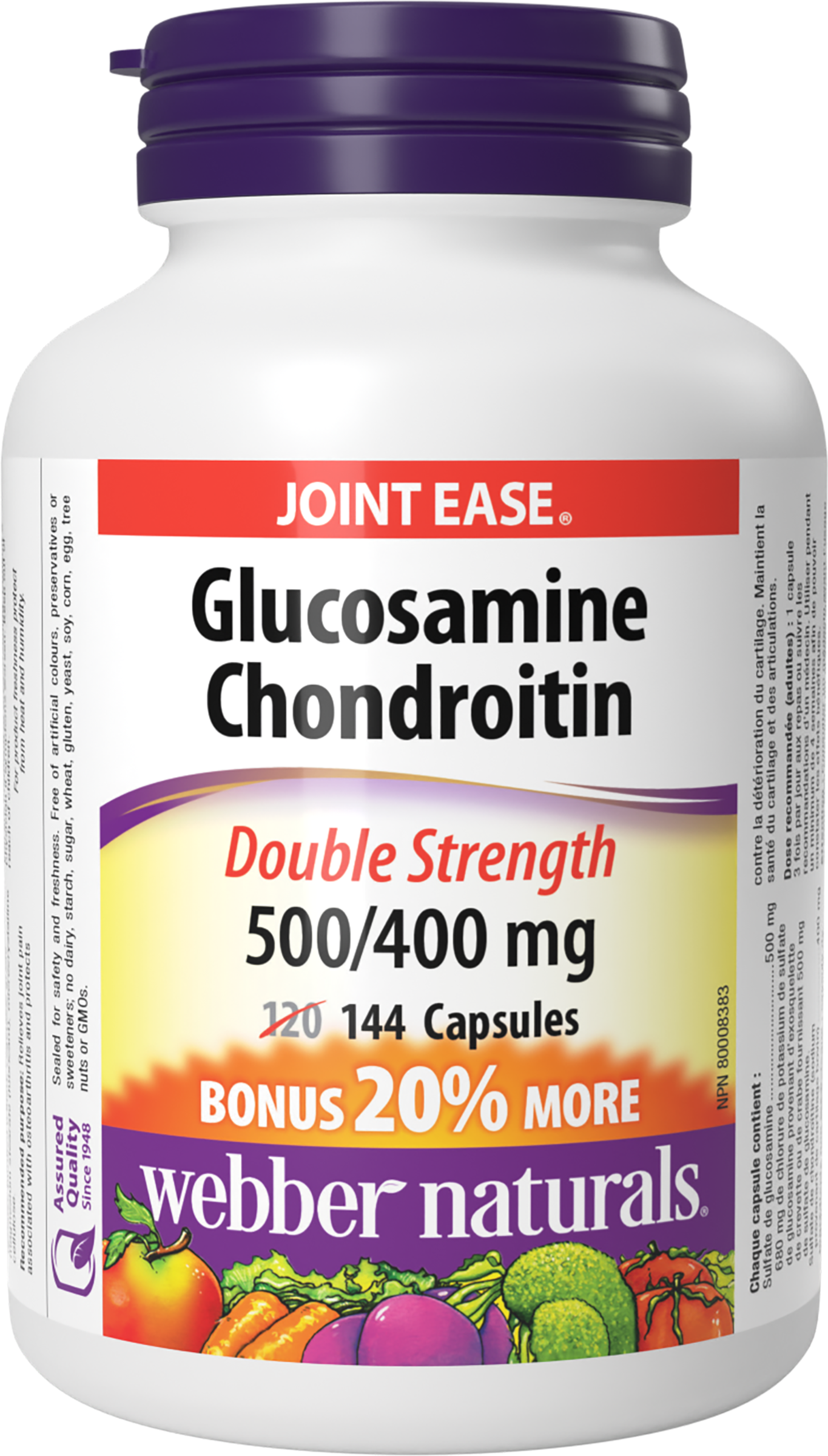 Webber Naturals - GLUCOSAMINE CHONDROITIN DOUBLE STRENGTH