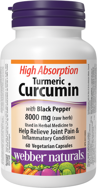 Webber Naturals - HIGH ABSORPTION TURMERIC CURCUMIN