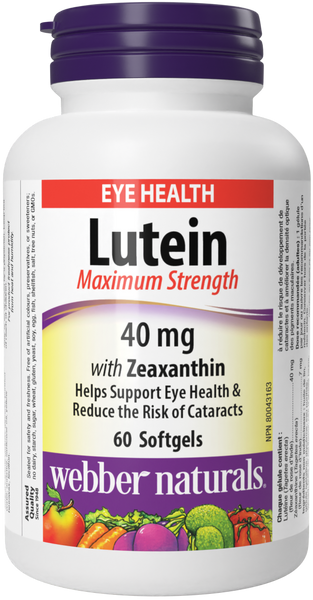 Webber Naturals - LUTEIN MAXIMUM STRENGTH - 40 mg