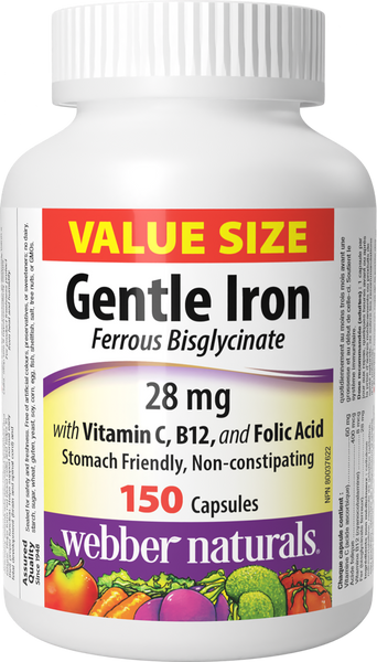 Webber Naturals - GENTLE IRON - 28 mg