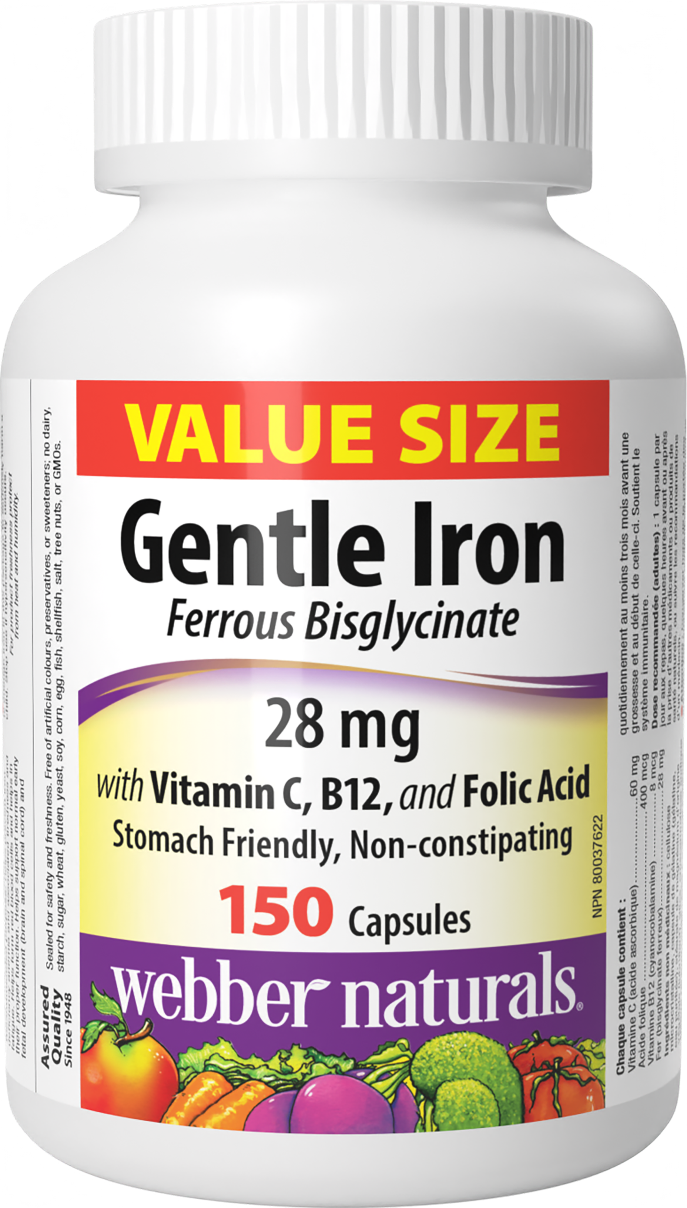 Webber Naturals - GENTLE IRON - 28 mg