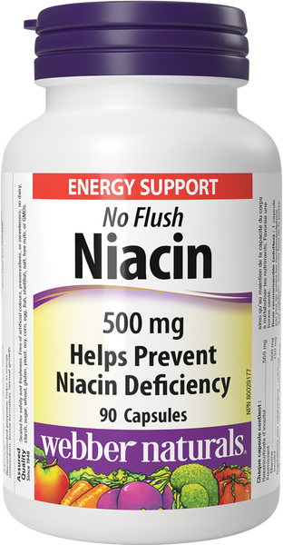 Webber Naturals - NO FLUSH NIACIN - 500 mg