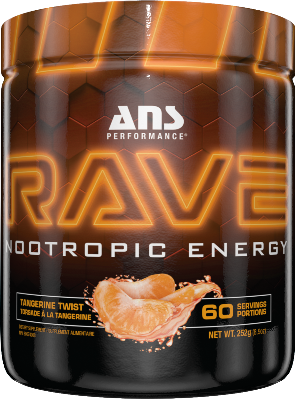 ANS Performance - RAVE NOOTROPIC ENERGY - Tangerine Twist