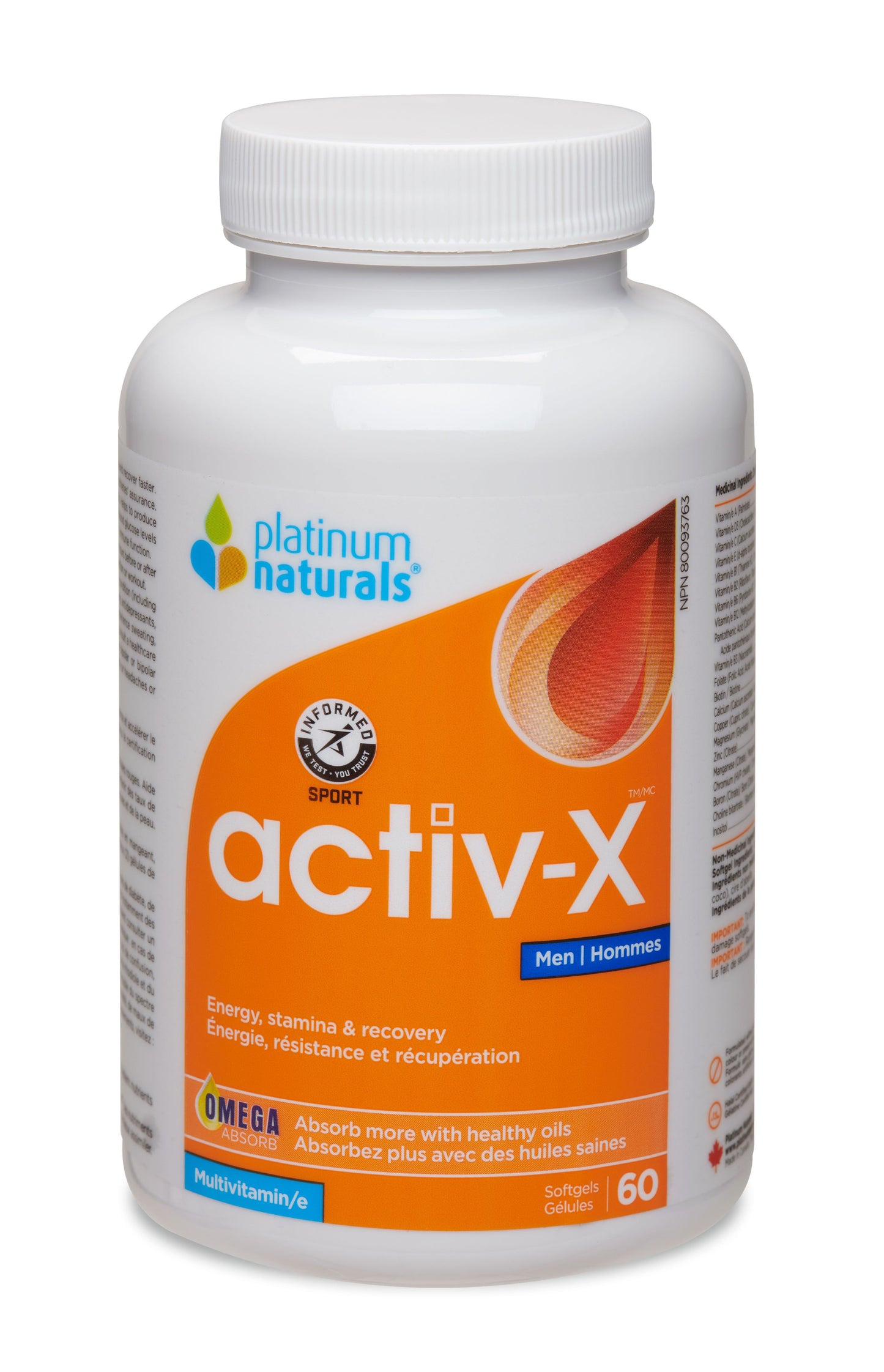 Platinum Naturals - ACTIV-X MULTIVITAMIN for ACTIVE MEN