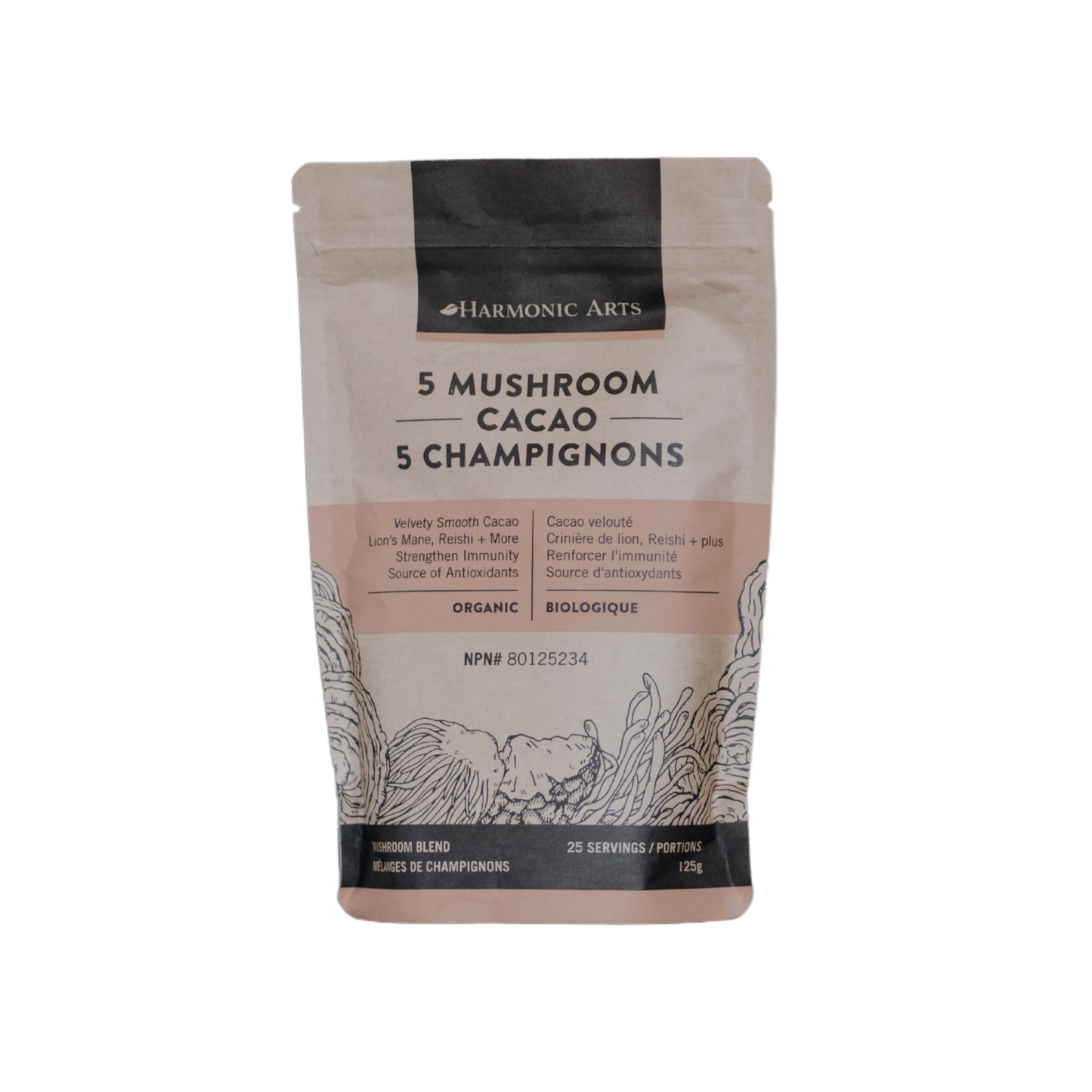 Harmonic Arts - 5 MUSHROOM Cacao Herbal Latte