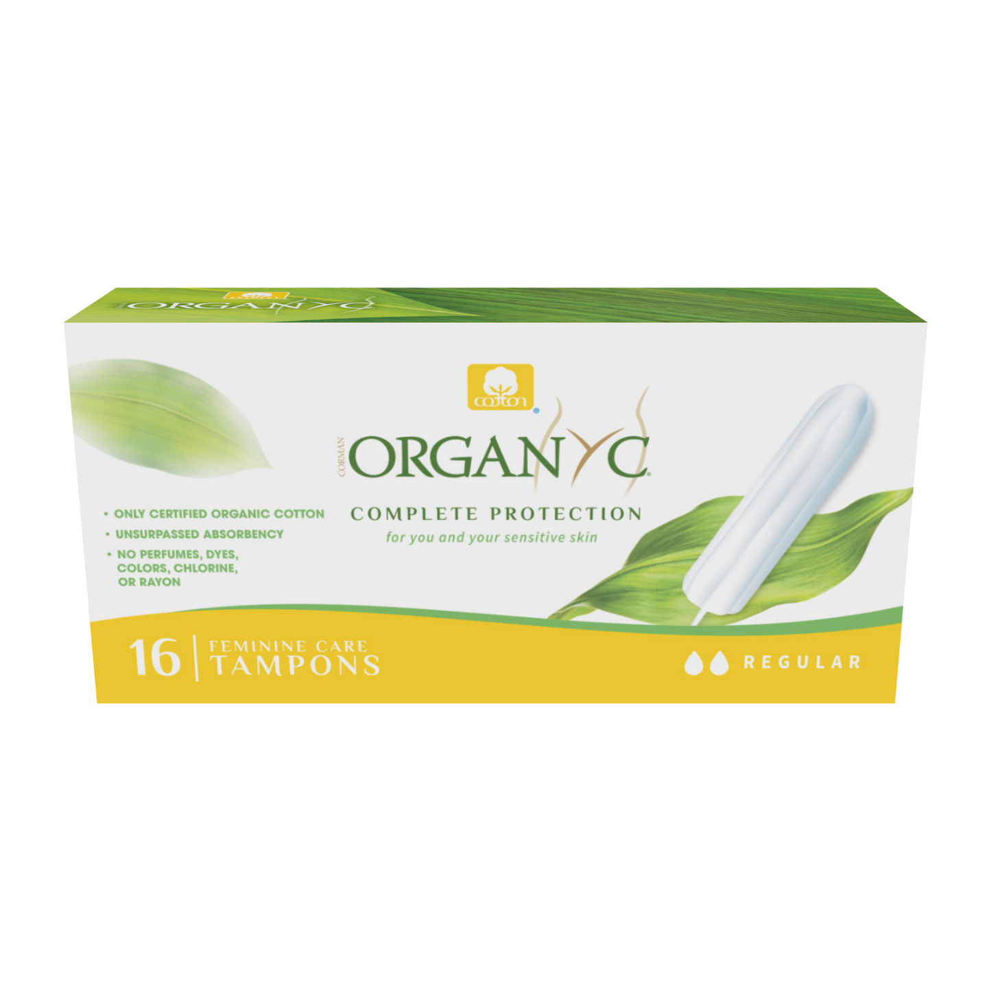 Organyc - ORGANIC COTTON TAMPONS - Regular