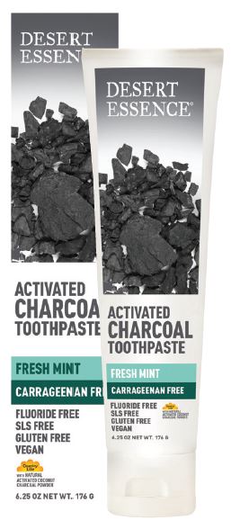 Desert Essence - ACTIVATED CHARCOAL TOOTHPASTE - Fresh Mint