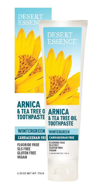 Desert Essence - ARNICA & TEA TREE OIL TOOTHPASTE - Wintergreen