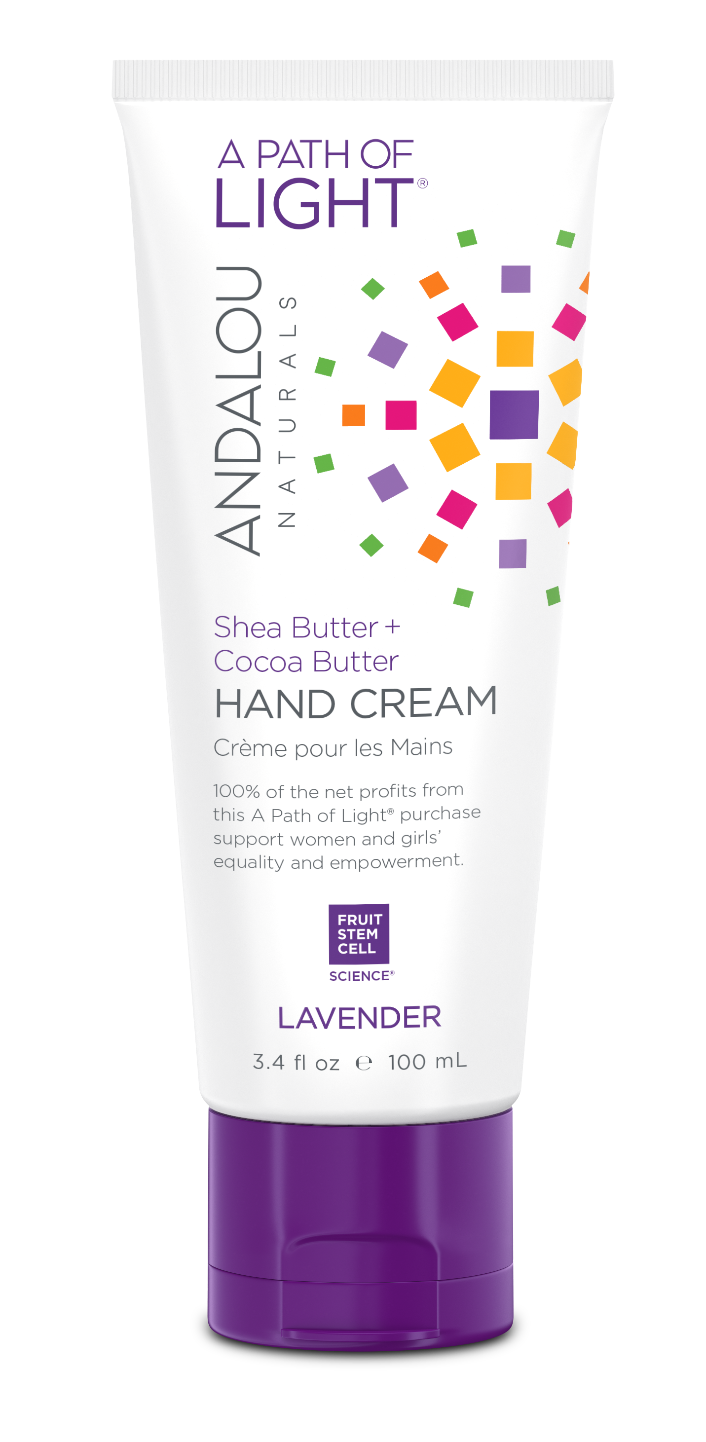 Andalou Naturals - SHEA BUTTER + COCOA BUTTER HAND CREAM - Lavender