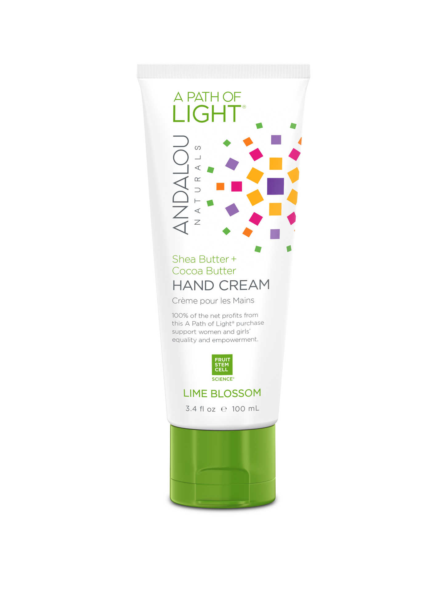 Andalou Naturals - SHEA BUTTER + COCOA BUTTER HAND CREAM - Lime Blossom