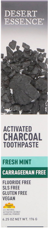 Desert Essence - ACTIVATED CHARCOAL TOOTHPASTE - Fresh Mint