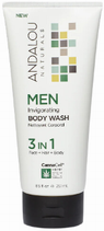 Andalou Naturals - MEN INVIGORATING BODY WASH 3 IN 1