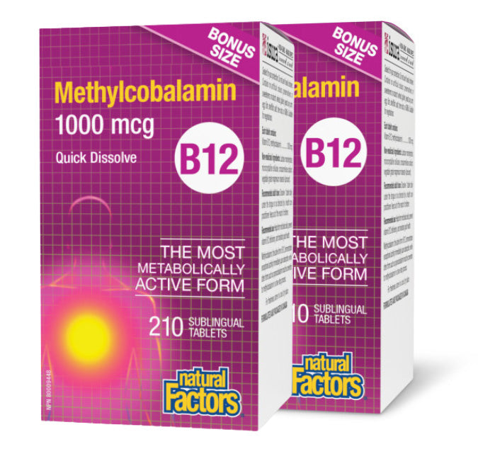 Natural Factors - B12 METHYLCOBALAMIN - DUO PACK